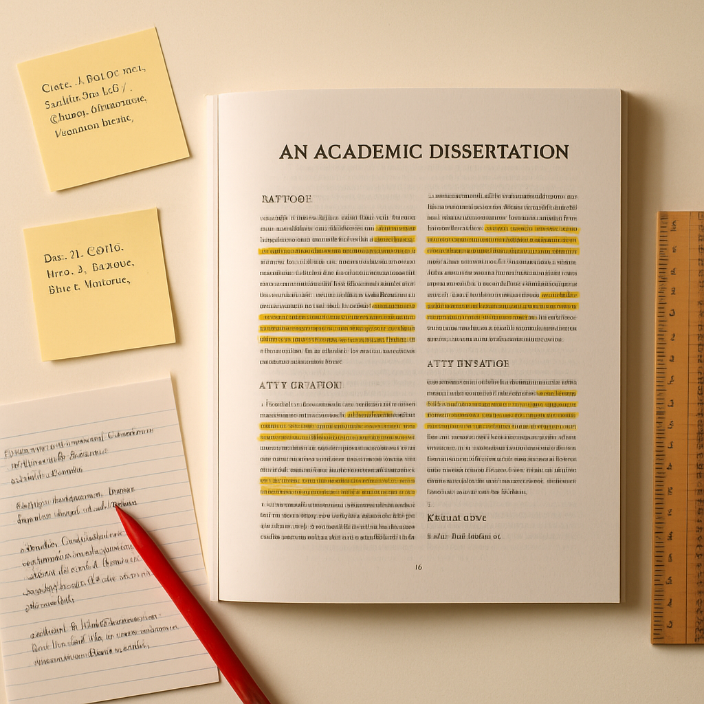 Research proposal documents and academic notes